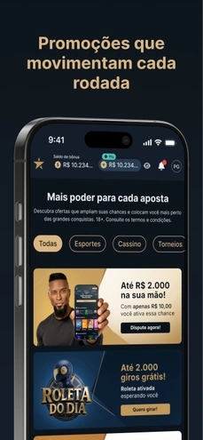 Ofertas no aplicativo EstrelaBet